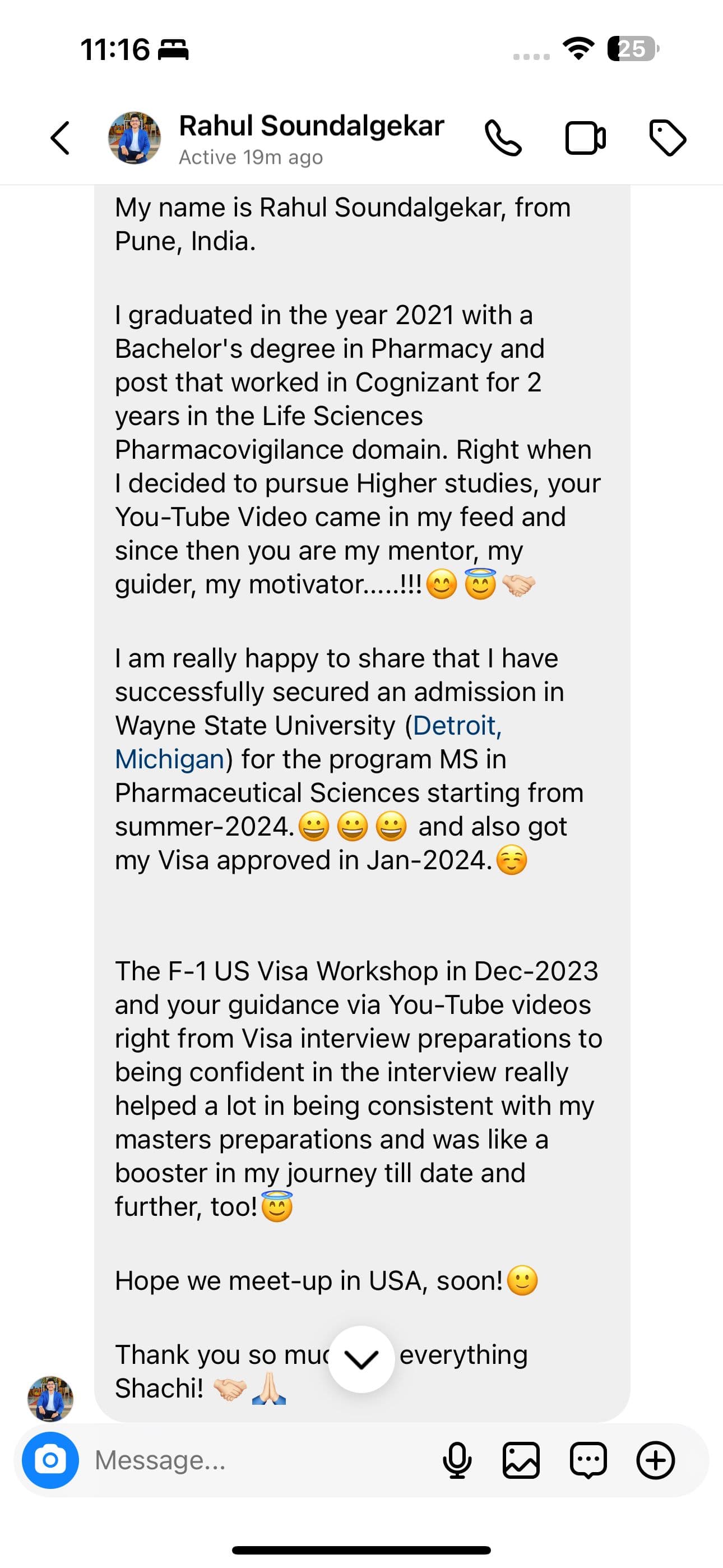 Client review from Rahul for Other visa